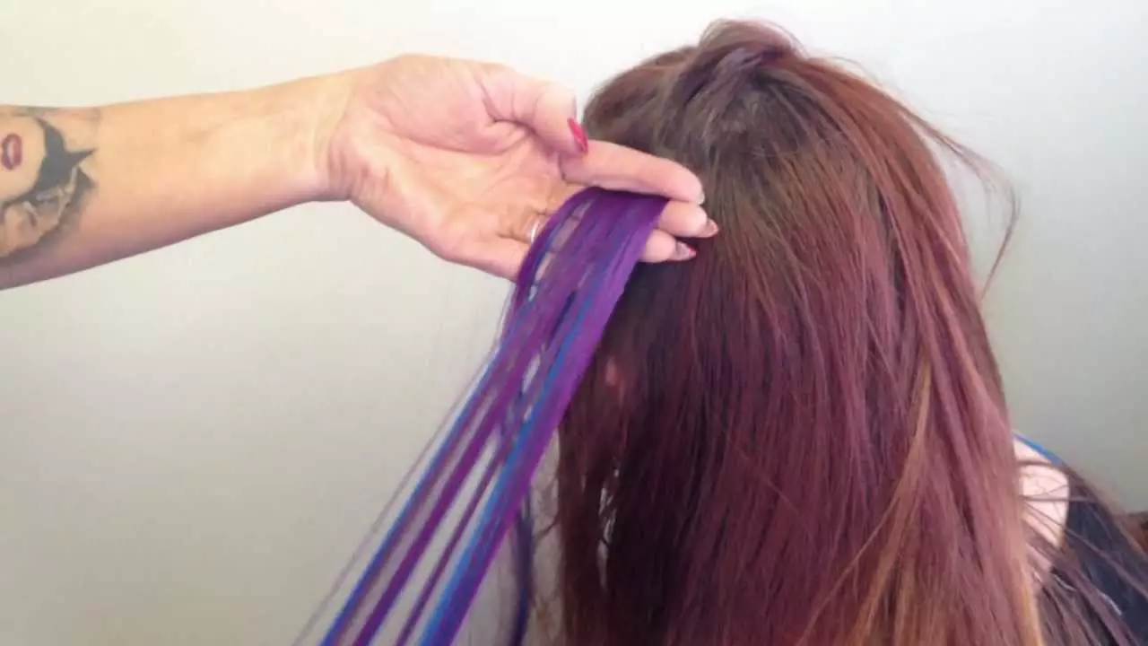 renkli kaynak saç nasıl takılır